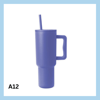 Sérmerktur stálbrúsi með röri 1200ml – 13 litir