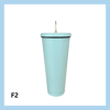 Stál glas með röri – 13 litir