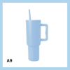 Sérmerktur stálbrúsi með röri 1200ml – 13 litir