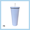 Stál glas með röri – 13 litir