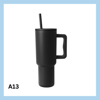 Sérmerktur stálbrúsi með röri 1200ml – 13 litir
