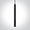 8W COB LED Black body Brass reflector pendant