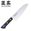 Masahiro Virgin Carbon Santoku 17 cm. - Viðarhandfang - Economy