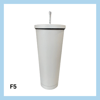 Stál glas með röri – 13 litir