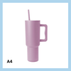 Sérmerktur stálbrúsi með röri 1200ml – 13 litir