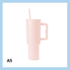 Sérmerktur stálbrúsi með röri 1200ml – 13 litir