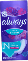 Always Daily Fresh Slim Flexistyle ilmandi nærbuxnainnlegg 26 stk