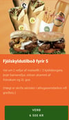 Fjölskyldutilboð fyrir 5