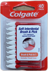 Colgate mjúkur millitannabursti og tannstöngull 40 stk
