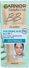 Garnier SkinActive BB-krem Classic Hýalúrón Aloe Medium SPF15 50 ml
