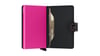 Secrid Miniwallet - Matte Black/Fuchsia