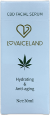 Lovaiceland CBD andlitssermi rakagefandi og gegn öldrun 30 ml