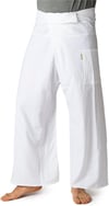 Thai Fisherman Pants Classic Hvítar - กางเกงชาวประมงไทย