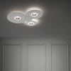BUGIA PL3 Chrome ceiling light by Studio Italia Design