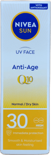 Nivea Sun UV andlitssólarvörn gegn öldrun Q10 SPF 30 50 ml