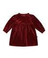 Kids up Abbi kjóll Velvet/Glitter Ruby wine