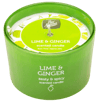Pan Aroma Lime and Ginger ilmkerti í fallegu glasi 23ja tíma brennslutími