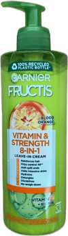 Garnier Fructis Blóðappelsína Vítamín & Styrkur 8-í-1 hárkrem án skolunar 400 ml