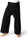 Thai Fisherman Pants Classic Svartar - กางเกงชาวประมงไทย