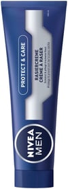 Nivea Men Protect & Care rakkrem í 1 pakka (1 x 100 ml) með rjómakenndu froðu fyrir mildan rakstur, húðvænt rakkrem fyrir karla