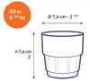 Duralex Lola glös clear 20 cl. - 6 stk.