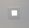 One Light WHITE WALL RECESSED 1W LED WARMW 220-240V