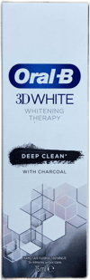 Oral-B 3D White Whitening Therapy Deep Clean tannkrem með kolum 75 ml