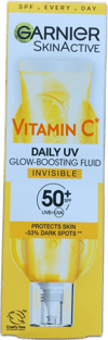 Garnier SkinActive C-vítamín daglegur UV ljómaaukandi vökvi ósýnilegur SPF 50+ 40 ml