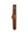 Secrid Miniwallet - Emboss Lines - Cognac Brown