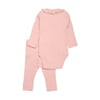 Fixoni sett samfella og leggings rib Misty Rose