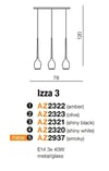 IZZA 3 Pendant Black