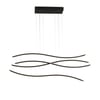 Waves LED Pendant Black