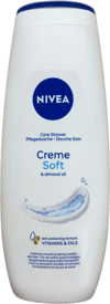 Nivea Creme Soft umhirðusturtusápa með möndluolíu 500 ml