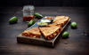 QUESADILLA MEÐ GRILLUÐU JACKFRUIT