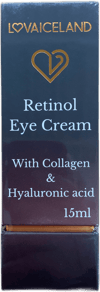 Lovaiceland retínól augnkrem með kollageni og hýalúrónsýru 15 ml