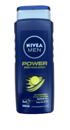 Nivea Men Power 3 í 1 hressandi sítrus sturtugel 500 ml