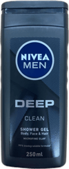 Nivea Men Deep Clean sturtugel með örfínum leir 250 ml