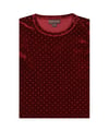 Kids up Abbi peysa Velvet/Glitter Ruby wine