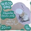 The Eco Gang endurnýtanlegir bambuspúðar 20 stykki
