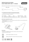LED DRIVER DIMMABLE Fyrir Nordtronic undirskápaljós