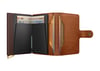Secrid Miniwallet - Emboss Lines - Cognac Brown