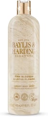 Baylis & Harding Elements Pink Blossom & Lotus Flower Lúxus Bað- og Sturtusápa 500 ml