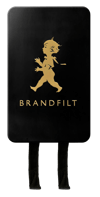 Brandfilt eldvarnarteppi svart/gyllt