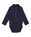 Kids up baby Normund samfella með kraga Navy