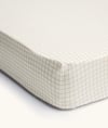 Fitted Sheet lak Caramel grid