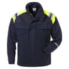 Fristads hitaþolin jakki navy/HiViz gulur