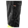 Fristads smíðabuxur með teygju svartar/HiViz gular
