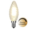 Illumination LED Twisted filament bulb E14 2700K 420lm Dimmer comp.
