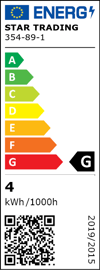 LED LAMP E27 G125 3-STEP CLICK
