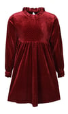 Kids up Frigg kjóll Velvet/Glitter Ruby wine